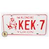 Image 1 : #594 YUKON THE KLONDIKE LICENCE PLATE KEK-7