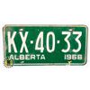 Image 1 : #608 ALBERTA 1968 LICENCE PLATE KX-40-33 CANADA