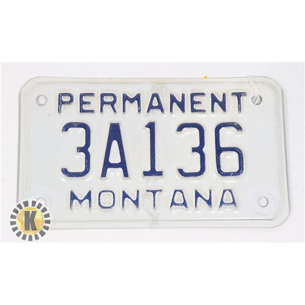 #622 MONTANA LICENCE PLATE SMALL SIZE