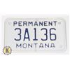 Image 1 : #622 MONTANA LICENCE PLATE SMALL SIZE