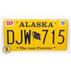 Image 1 : #628 U.S.A. LICENCEPLATE 1995 ALASKA LAST FRONTIER