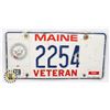 Image 1 : #630 U.S.A. LICENCE PLATE MAINE VETERAN