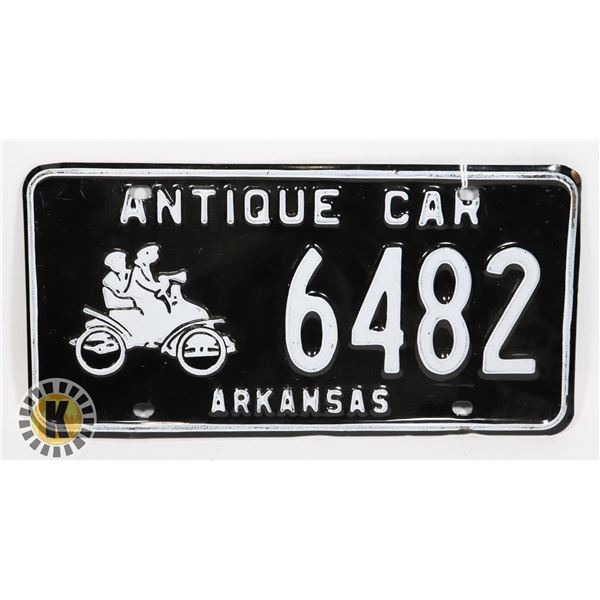 #632 U.S.A. LICENCE PLATE   ANTIQUE CAR ARKANSAS