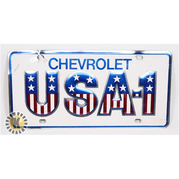 #633 U.S.A. LICENCE PLATE  CHEVROLET U.S.A.-1