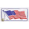 Image 1 : #635 U.S.A. LICENCE PLATE AMERICAN FLAG SEALED