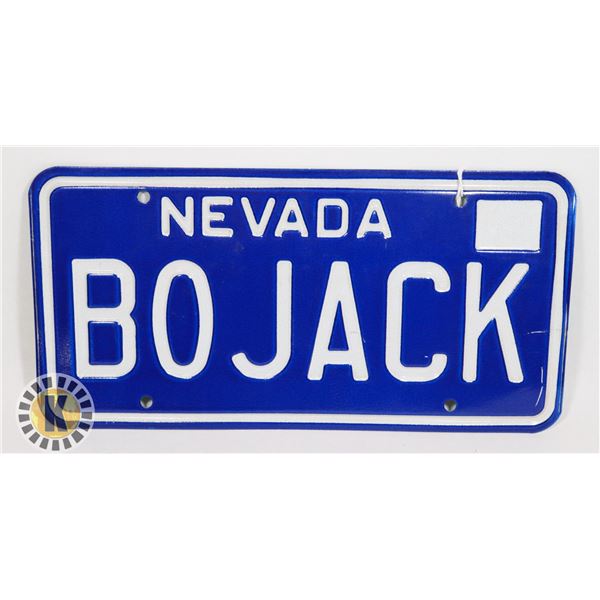 #636 U.S.A. LICENCE PLATE NEVADA BOJACK VANITY