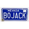 Image 1 : #636 U.S.A. LICENCE PLATE NEVADA BOJACK VANITY