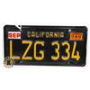 Image 1 : #637 U.S.A. LICENCE PLATE  1980 CALIFORNIA LZG334