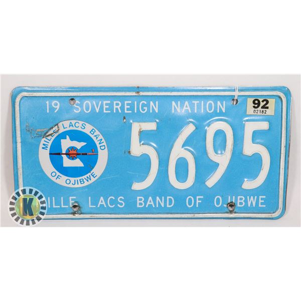 #640 RARE U.S.A. MINNESOTA 1992 LICENCE PLATE