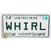 Image 1 : #649 U.S.A. LICENCE PLATE  1974 NEW HAMPSHIRE