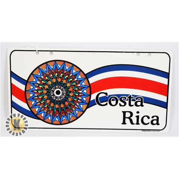 #667  LICENCE PLATE COSTA RICA   INTERNATIONAL