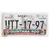 Image 1 : #672  LICENCE PLATE  MEXICO QUINTANA ROO
