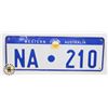 Image 1 : #678  LICENCE PLATE WESTERN AUSTRALIA NA-210