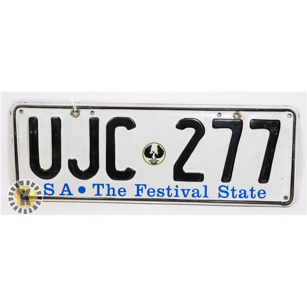 #679  LICENCE PLATE SOUTH AUSTRALIA THE FESTIVAL