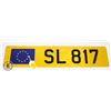 Image 1 : #684 LICENCE PLATE EU EUROPEAN UNITION SL 817