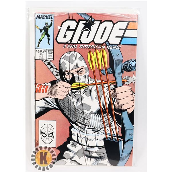 #907 MARVEL COMICS GI JOE G.I. JOE #85 COVER ART