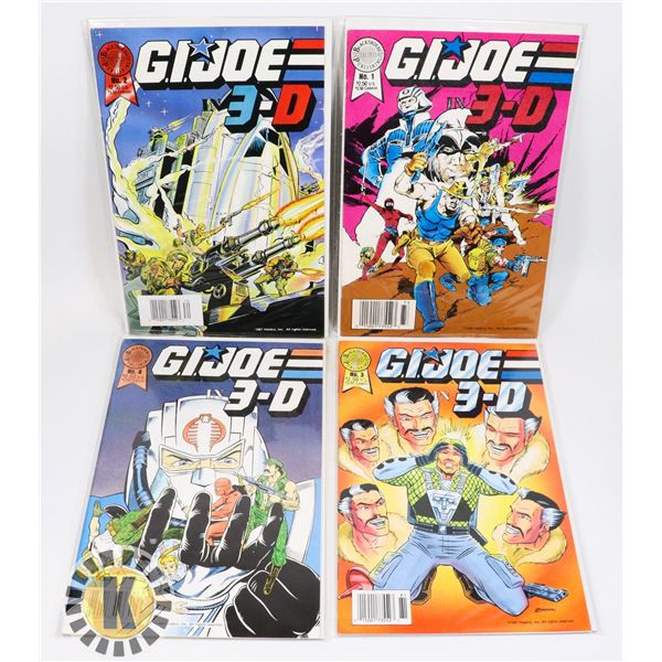 #909 BLACKTHORNE PUBLISHING GI JOE 3D #1-#4