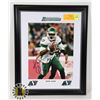 Image 1 : #940 FRAMED SIGNED PHOTO SASKATCHEWAN ROUGH RIDERS