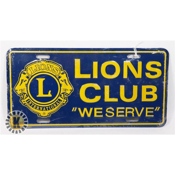 SEALED LIONS CLUB WE SERVE LIONS INTERNATIONAL