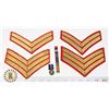 Image 1 : BUNDLE OF ARMY CHEVRON RANK AND MEDAL BAR