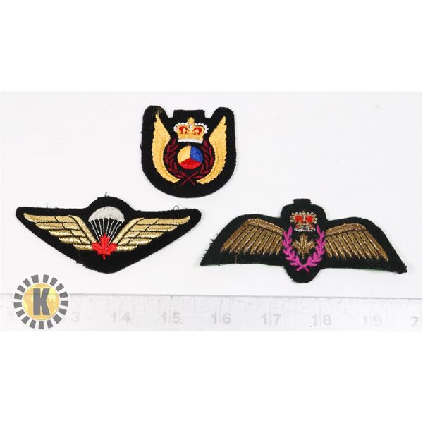 BUNDLE OF VINTAGE MILITARY WINGS INCLUDES