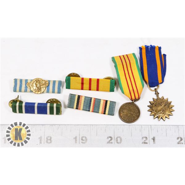 BUNDLE OF VINTAGE U.S.A. MEDAL BAR INSIGNIA