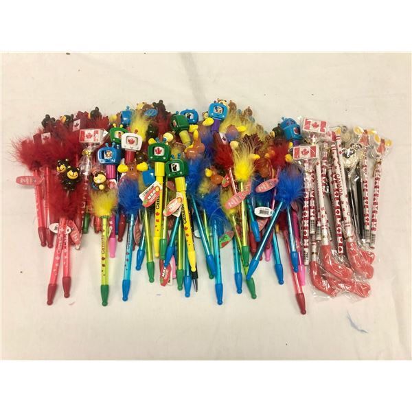 Pens & Pencils w/ erasers