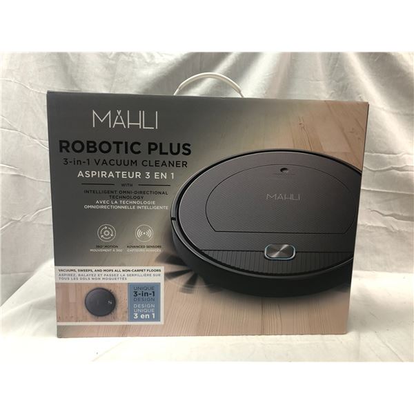 4 Large Black Robotic Vacuums