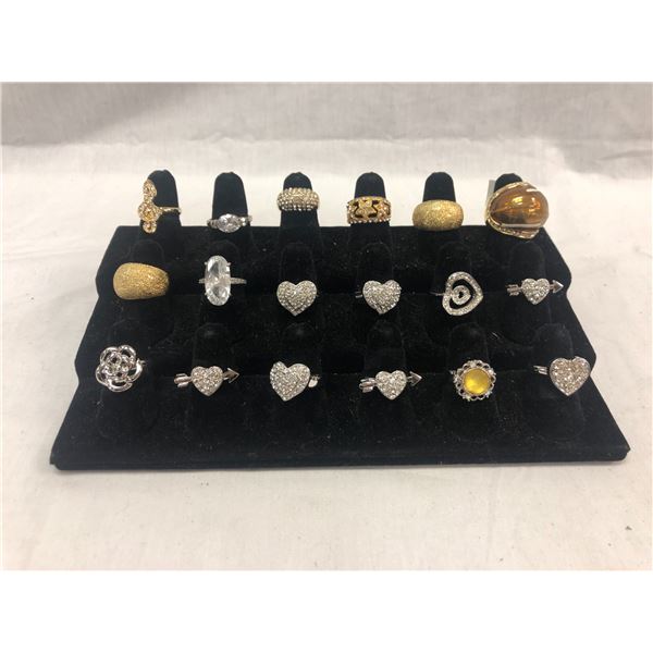 18 Assorted Fashion Rings