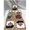Image 1 : 7 decorative wall hanging ceramic tile
