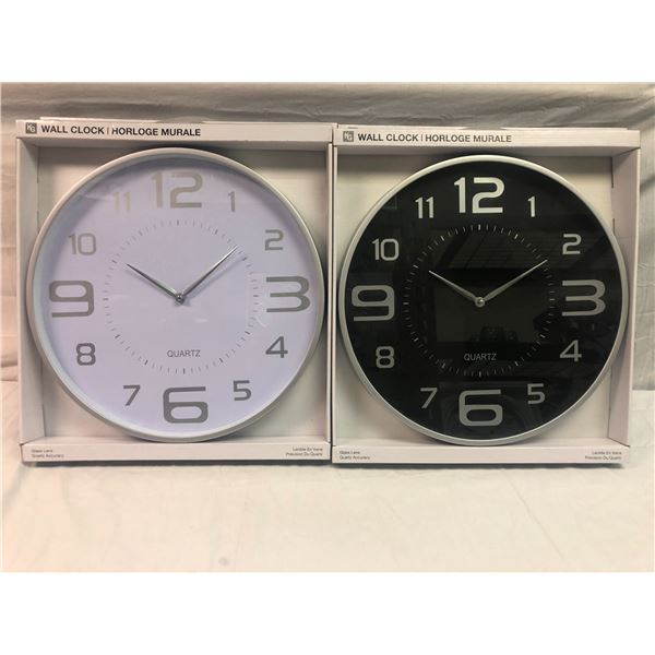 4 18" Wall Clocks