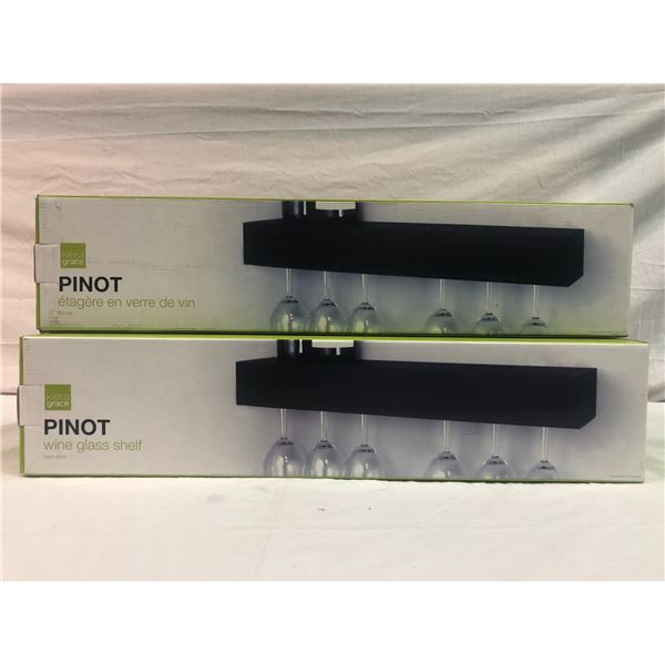 3 Wine Glass Shelves