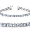 Natural 4.01ct VS2-SI1 Diamond Tennis Bracelet 18K White Gold - REF-348K6H