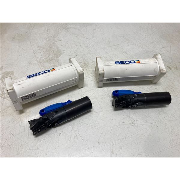 (2) Seco 1.5" Indexable Milling Units, P/N: R215.59-01.50-3-08.4