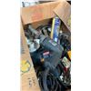 Image 2 : BOX OF ELECTRIC DRILL SAW, RYOBI DRILL AND MORE