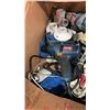 Image 5 : BOX OF ELECTRIC DRILL SAW, RYOBI DRILL AND MORE