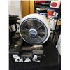 Image 2 : CLARKE ROLLING SHOP STOOL, TURBOAIRE FAN, PVC HOSE AND TIRE CHAIN