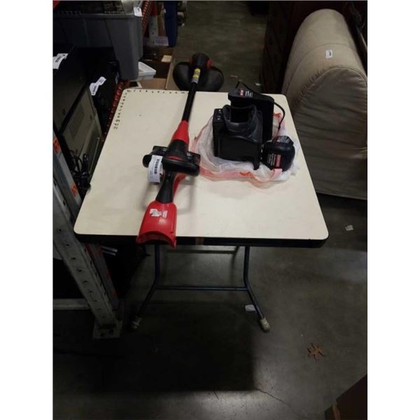 CRAFTSMAN CORDLESS WEEDEATER WITH BATTERY AND CHARGER