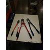 Image 1 : 2 PAIRS OF BOLT CUTTERS AND CABLE CRIMPERS