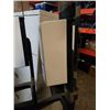 Image 7 : 2 FILING CABINETS, 2 MONITORS AND 4 SOAP DISPENSERS ON STANDS