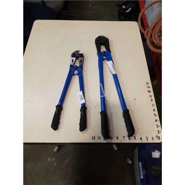 2 PAIRS OF BOLT CUTTERS