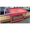Image 1 : RED 2 TIER ROLLING CART