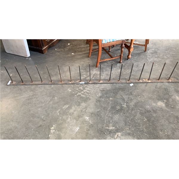 8 FOOT 10 INCH LONG HANGER / STOCK ORGANIZER