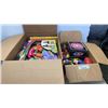 Image 1 : 2 BOXES OF ACTION FIGURES, SUPER HEROS AND GAMES