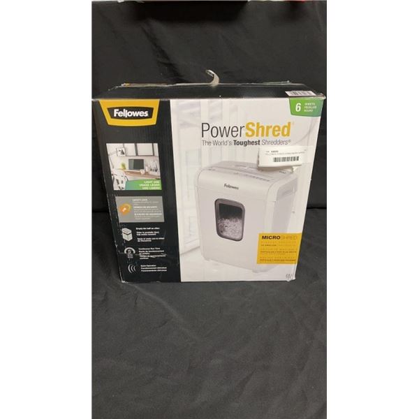FELLOWES POWER SHRED MICRO SHRED PAPER SHREDDER