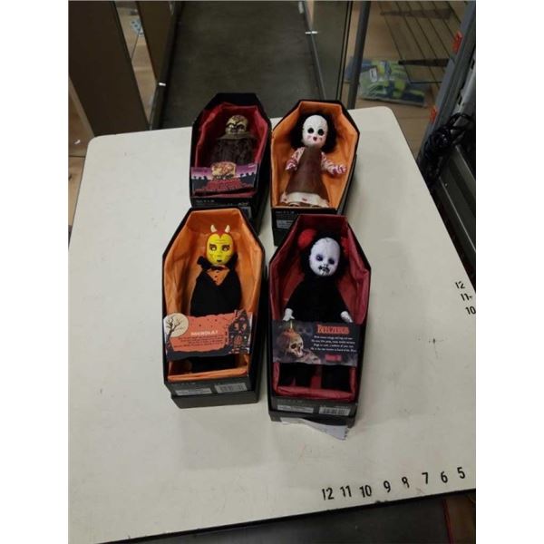 4 NEW MEZCO COFFIN TOY FIGURES