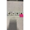 Image 1 : 4  1944 CANADIAN WAR-TIME COINS 25 CENT AND 10 CENT .800 SILVER AND VICTORY 5 CENT AND 1 CENT