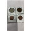 Image 3 : 7 GREAT BRITIAN COINS 2  1/2 CROWN .500 SILVER, 1 PENNY, 1/2 PENNY, AND 3 NEW PENCE