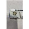 Image 2 : 4 CANADIAN MINT STATE (MS) SILVER DIMES 1957, 1962, 1964, 1965  .800 SILVER
