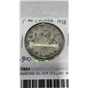 Image 2 : 1953 CANADIAN SILVER DOLLAR .800 SILVER FIRST QUEEN ELIZABETH COIN